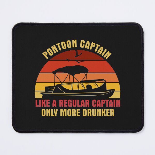 Item preview, Pontoon Captain Like A regular Captain Only More Drunker Vintage Style Retro For Panton Lovers designed and sold by Waleedabbasltd.