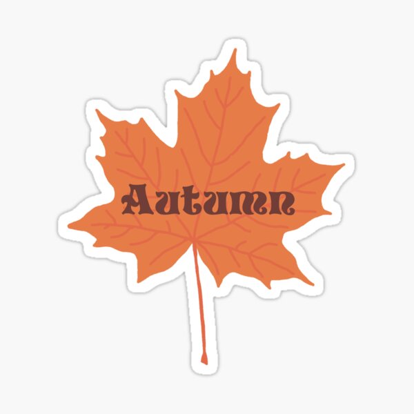Autumn leaf Sticker