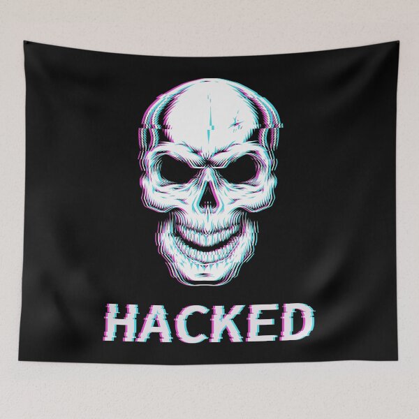 Item preview, Hacked Skull Glitch designed and sold by Vector Scout Lab.