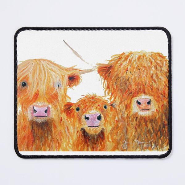 Item preview, WE 3 COOS HiGHLaND CoWS by SHiRLeY MacARTHuR  designed and sold by Shirley MacArthur Art.