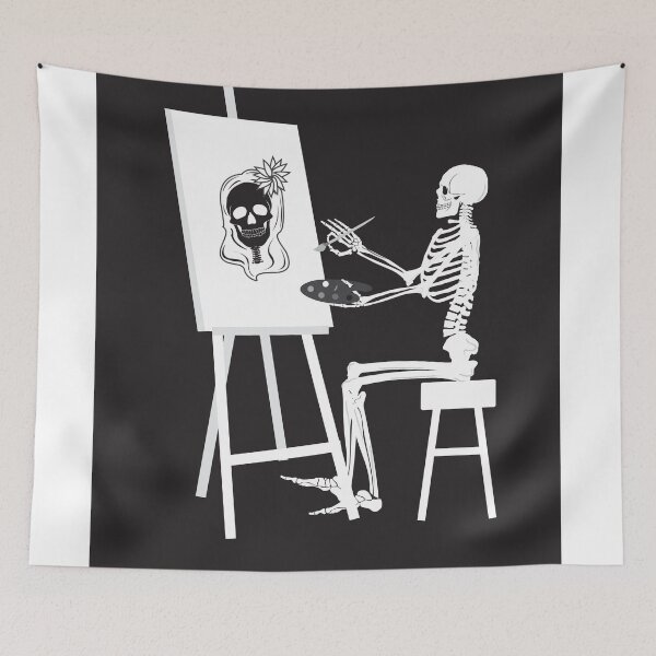 Item preview, Skeleton Painting his Girlfriend  designed and sold by magoa2am.