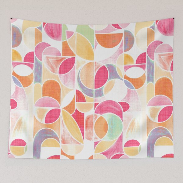 Item preview, Pastel Paint Washed Modern Geometric designed and sold by TigaTiga.