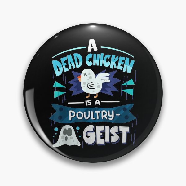 Item preview,  Dead Chicken Poultry Geist Halloween Ghost Puns designed and sold by luisweber.