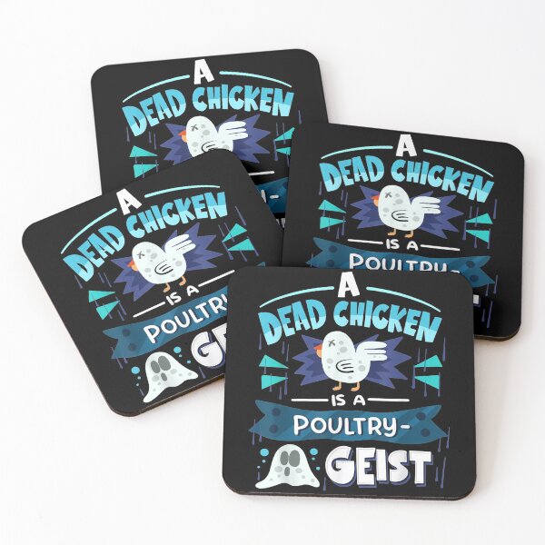 Item preview,  Dead Chicken Poultry Geist Halloween Ghost Puns designed and sold by luisweber.