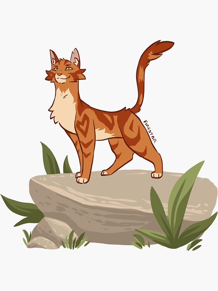 Cute Warrior Cats Sticker Set Bluestar Fireheart 