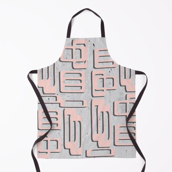 Item preview, Mid Century Modern Oblongs Concrete Gray And Pink designed and sold by QuestingPixel.