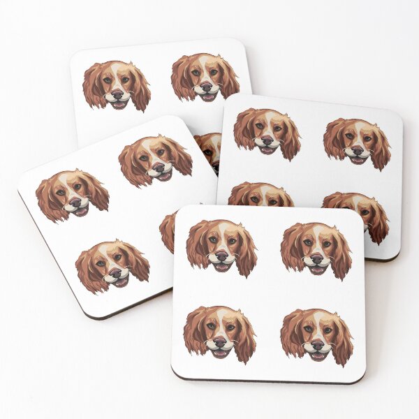Item preview, Red Cocker Spaniel Face Sticker designed and sold by 10six.