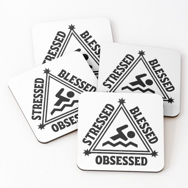 Item preview, Swimming: Stressed. Blessed. Obsessed. designed and sold by TheGreenGoat.