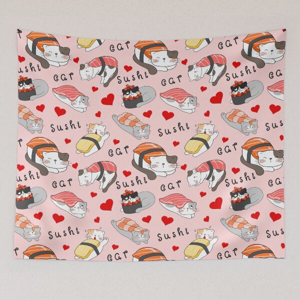 Item preview, Sushi Cat - Sushi designed and sold by YueHeng Creates ⭐⭐⭐⭐⭐.