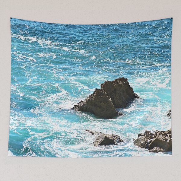 Item preview, Dark Rocks Blue Water Seashore Coast designed and sold by worldways.