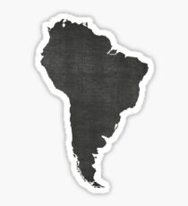 South America vintage map on gray background Sticker