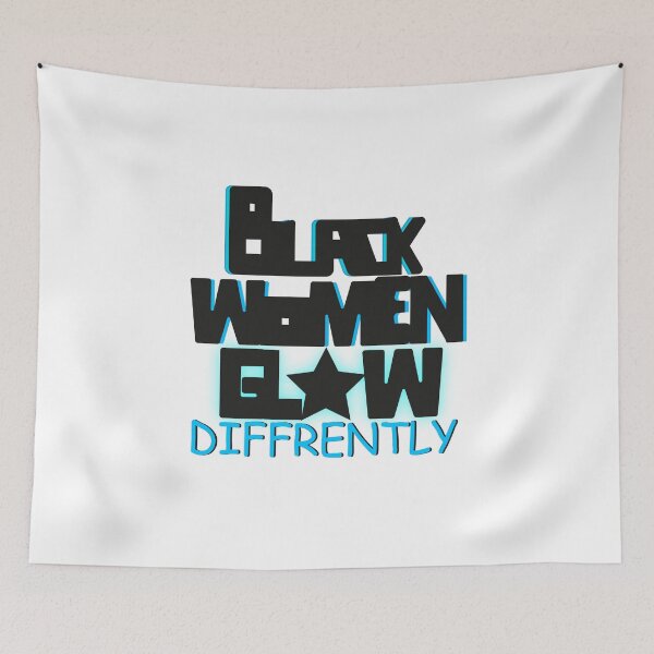 Item preview, Black Women Glow Differently designed and sold by bahicharafe.
