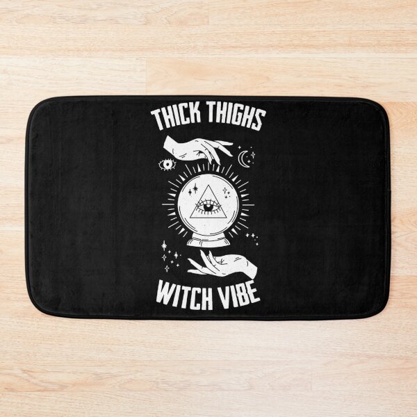 Item preview, Thick Thighs Witch Vibe Witchy Spells Witches Broom designed and sold by Nessshirts.