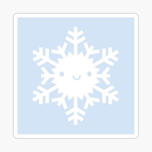 Kawaii Winter Snowflakes Sticker