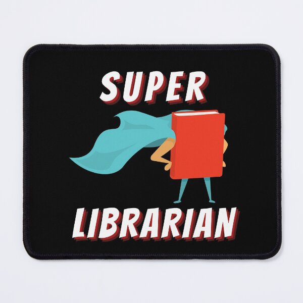 Item preview, Super Librarian (White Text) - Book Lovers with Superhero Cape designed and sold by CaitU.