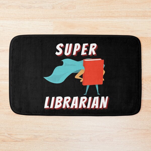 Item preview, Super Librarian (White Text) - Book Lovers with Superhero Cape designed and sold by CaitU.