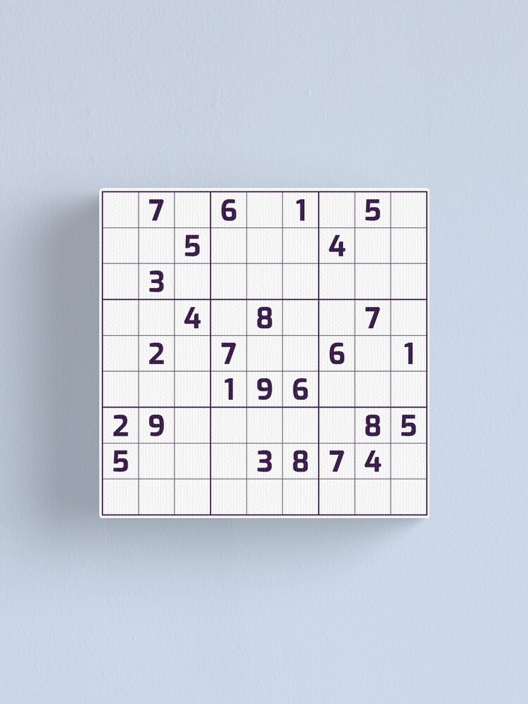 Sudoku Puzzle Blue and White, Puzzle #1 Art Board Print for Sale by  beanibooi