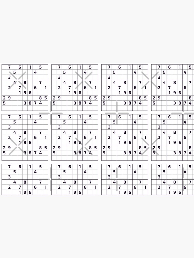 Puzzle for Sale con la obra «Sudoku en blanco y negro