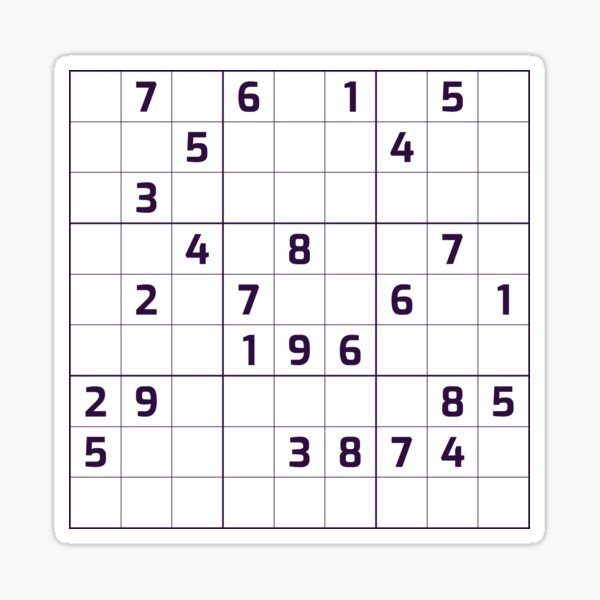 Item preview, Sudoku Puzzle Black and White | Puzzle #1 designed and sold by beanibooi.