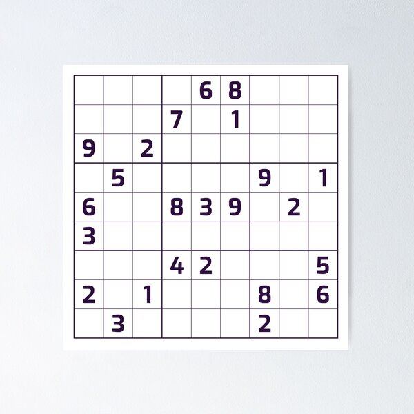 Item preview, Sudoku Puzzle Black and White | Puzzle #2 designed and sold by beanibooi.