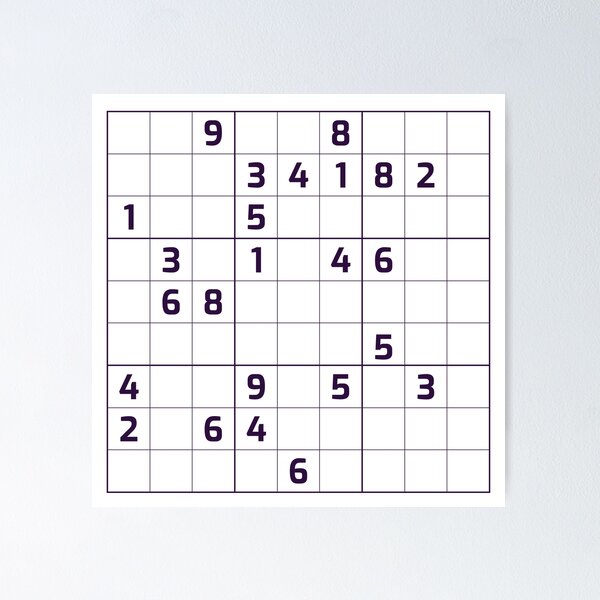 Item preview, Sudoku Puzzle Black and White | Puzzle #3 designed and sold by beanibooi.