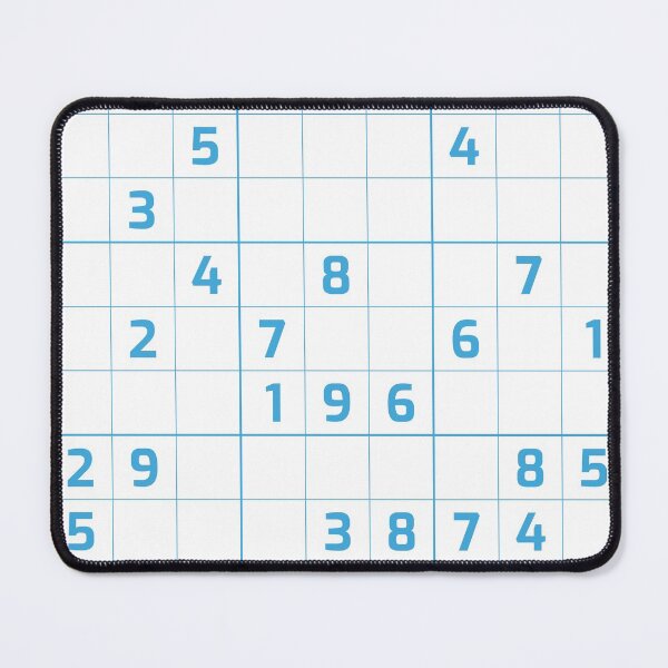 Item preview, Sudoku Puzzle Blue and White | Puzzle #1 designed and sold by beanibooi.