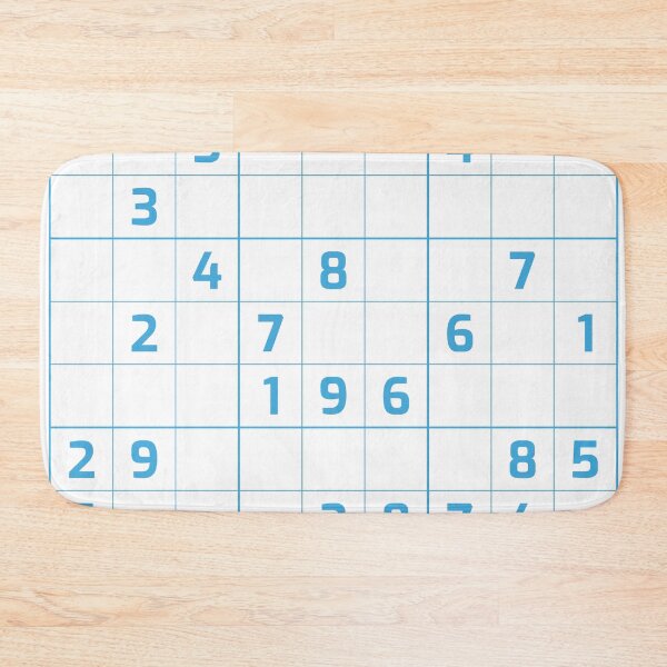 Item preview, Sudoku Puzzle Blue and White | Puzzle #1 designed and sold by beanibooi.