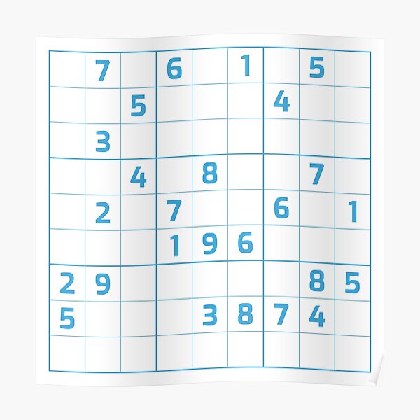 sudoku easy posters redbubble