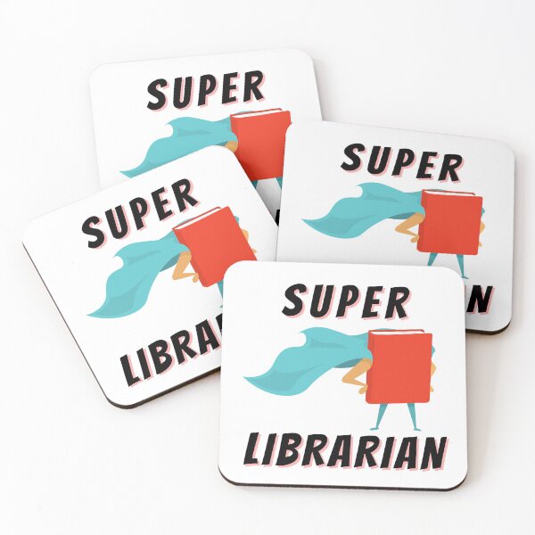 Item preview, Super Librarian (Black Text) - Book Lovers with Superhero Cape designed and sold by CaitU.