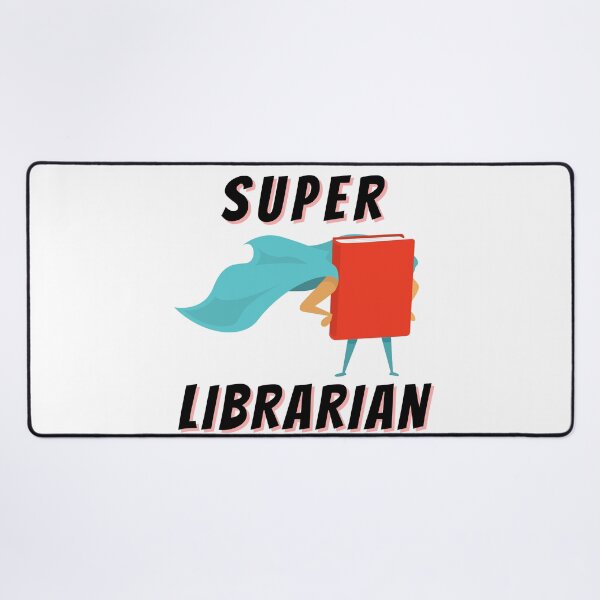 Item preview, Super Librarian (Black Text) - Book Lovers with Superhero Cape designed and sold by CaitU.