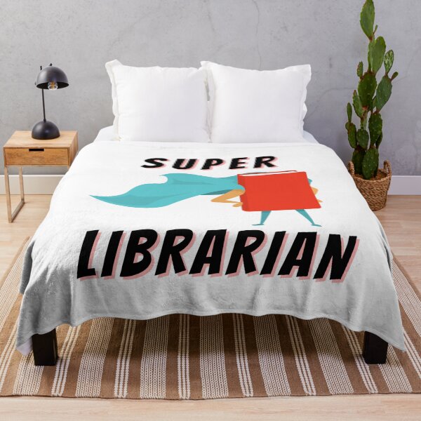 Item preview, Super Librarian (Black Text) - Book Lovers with Superhero Cape designed and sold by CaitU.