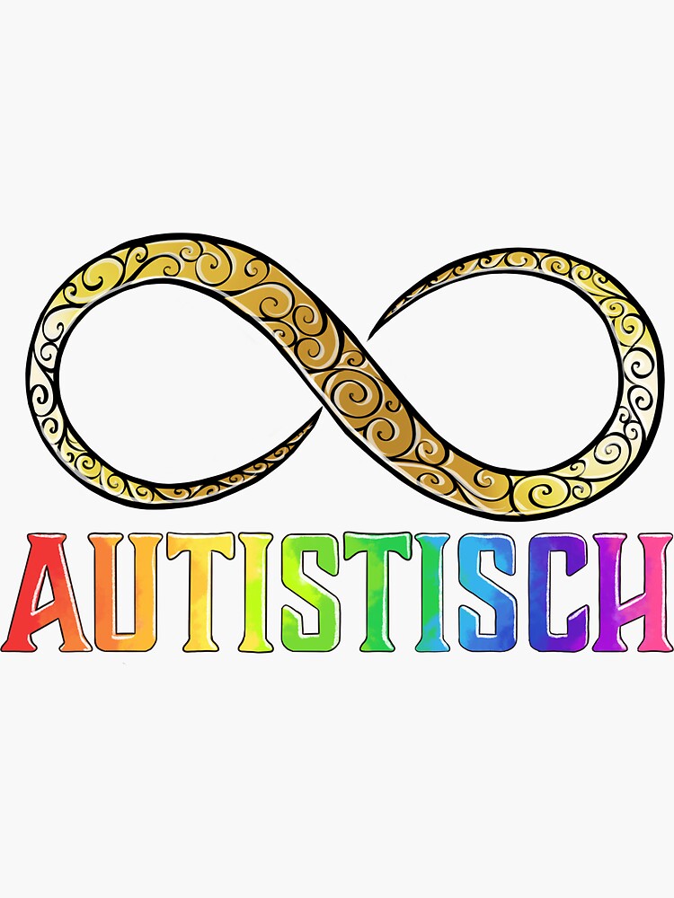 Autistisch - met gouden infinity by NeuroElfje