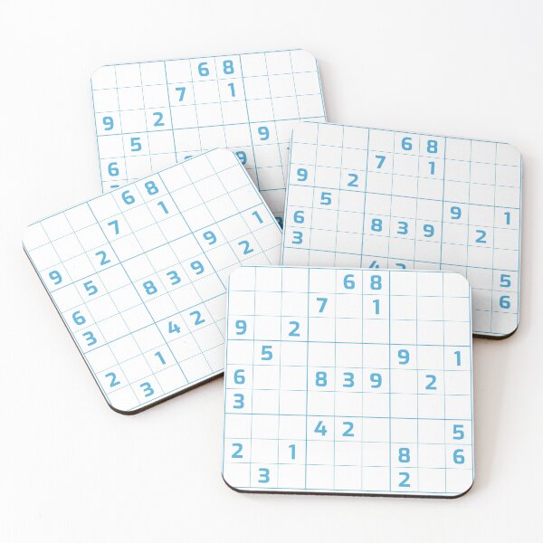 Item preview, Sudoku Puzzle Blue and White | Puzzle #2 designed and sold by beanibooi.