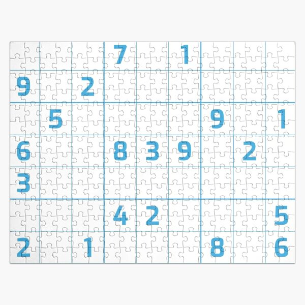 printable sudoku jigsaw puzzles redbubble