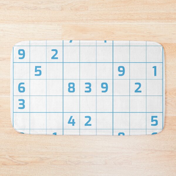 Item preview, Sudoku Puzzle Blue and White | Puzzle #2 designed and sold by beanibooi.