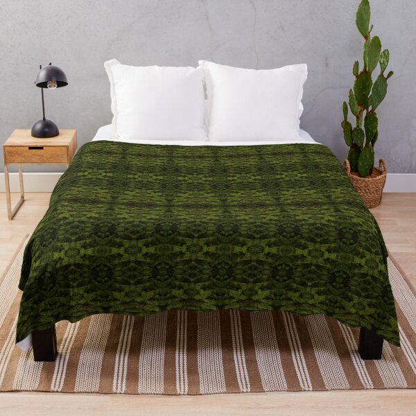 Green Moss Texture Throw Blanket for Sale by pinkal