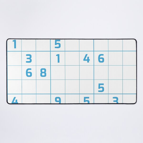 Sudoku Puzzle Blue and White  Puzzle #3 Poster for Sale by