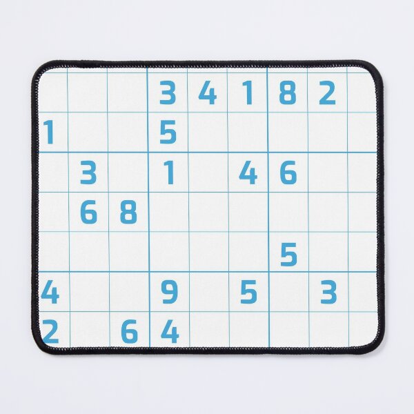 Sudoku Puzzle Blue and White  Puzzle #3 Poster for Sale by