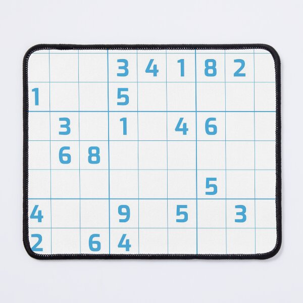 Item preview, Sudoku Puzzle Blue and White | Puzzle #3 designed and sold by beanibooi.