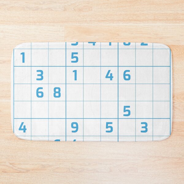 Item preview, Sudoku Puzzle Blue and White | Puzzle #3 designed and sold by beanibooi.