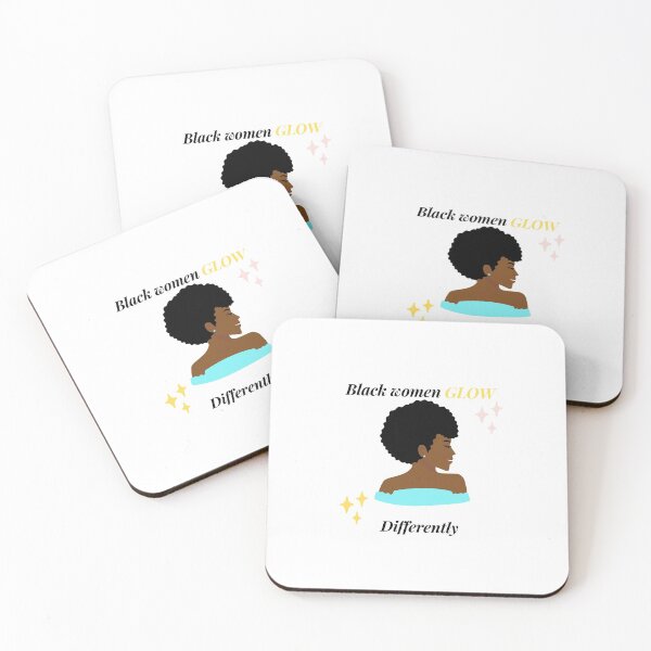Item preview, Black women glow different. Women Empower empowerment. Feel free live free. designed and sold by Featuring Lynn.