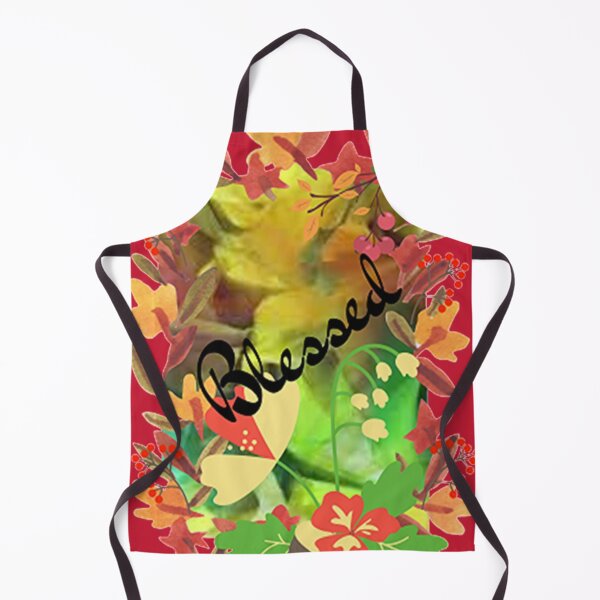 Item preview, Blessed, Floral Abstract Design with Lettering , graphic psychedelic abstract art, trippy graphic psychedelic arte abstracto designed and sold by Adri Barnard.