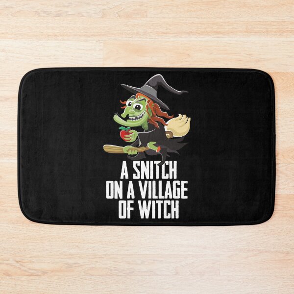 Item preview, A Snitch On A Village Of A Witch Witchcraft Witches Broom designed and sold by Nessshirts.