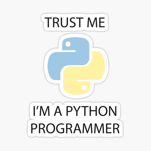 "Python Programming Style" Sticker for Sale by Byte-Designs | Redbubble