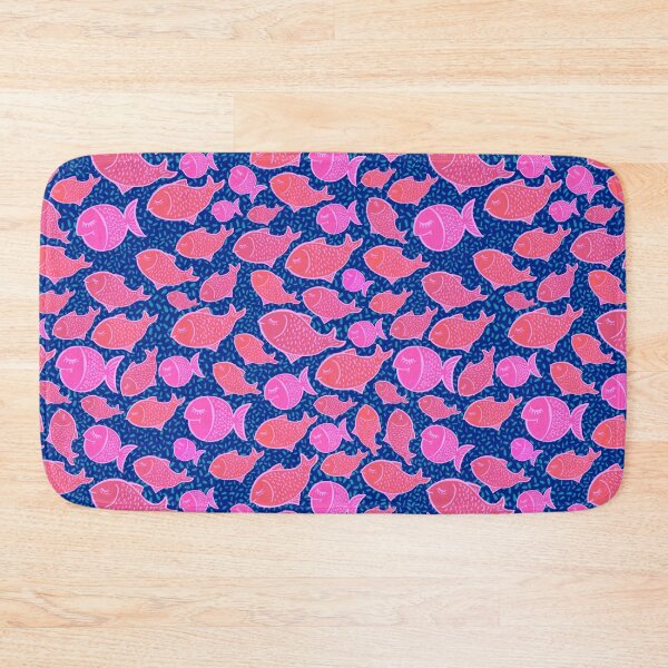 Item preview, Cute Little Fish Pattern - Pink and Blue designed and sold by Squarebird.