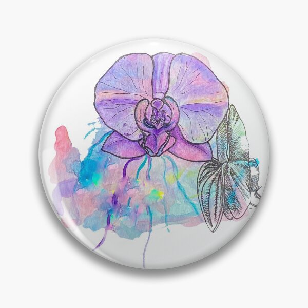Aperçu de l'œuvre Aquarelle d'orchidée vibrante créée et vendue par Storme-Creative.