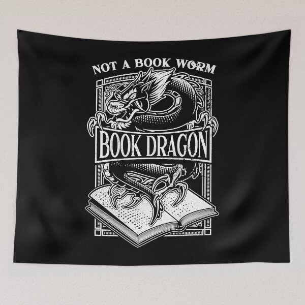 Item preview, Not A Book Worm Book Dragon Reading designed and sold by fefego818x.