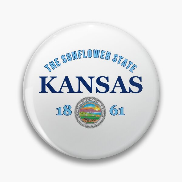 Item preview, Kansas Pride Flag Native Home Sunflower State  designed and sold by The Junto Shop.