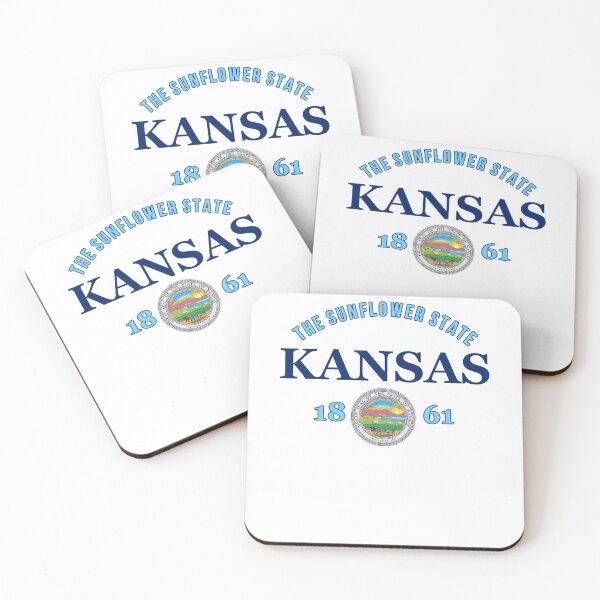 Item preview, Kansas Pride Flag Native Home Sunflower State  designed and sold by The Junto Shop.
