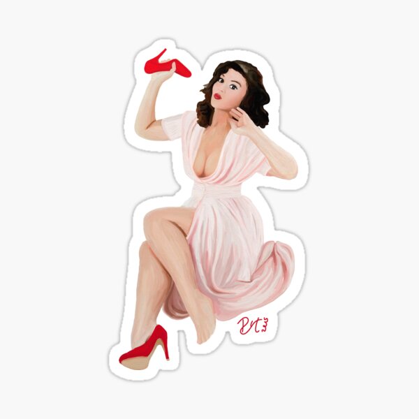 50pcs Tease Sexy Pinup Pin Up Stickers Beautiful Girls Boobs Adult Naked  Nude